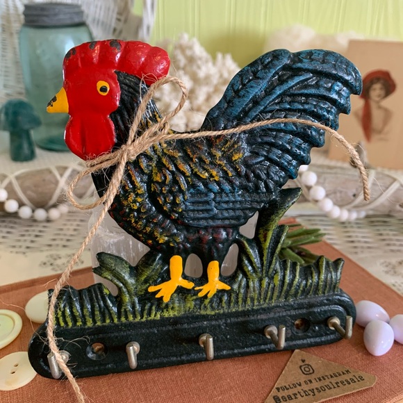 Vintage Key Rack 🐓 - Picture 2 of 10